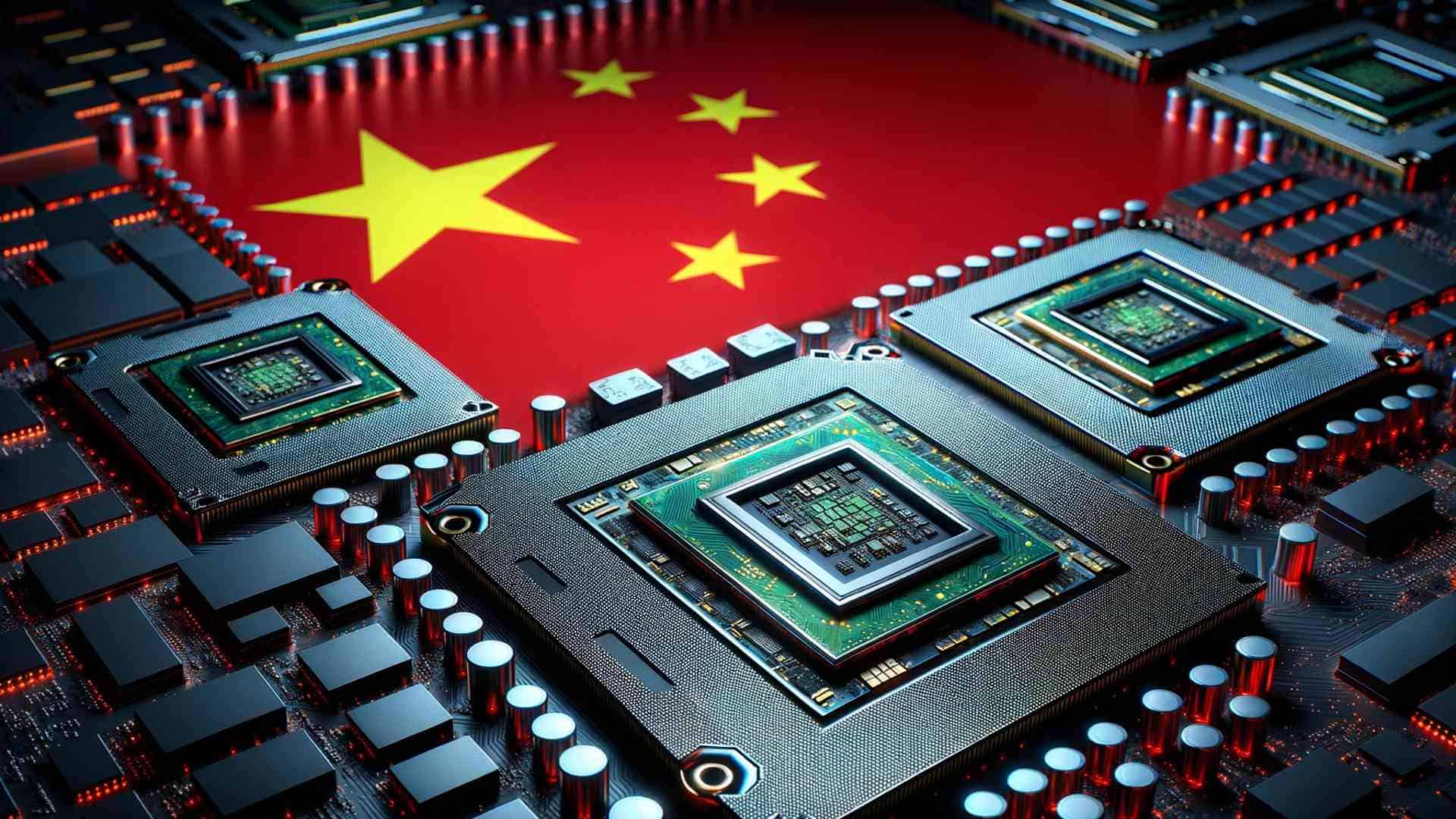 Chip de inteligência artificial representando a corrida tecnológica