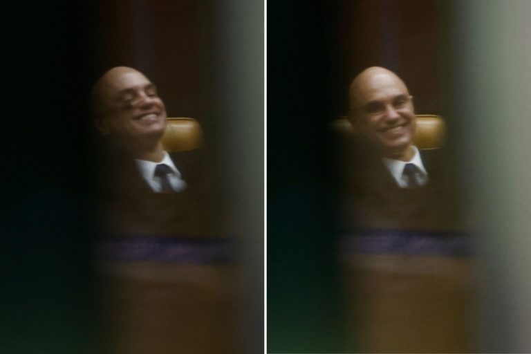 Moraes é fotografado sorrindo após bate-boca com Mendonça no STF